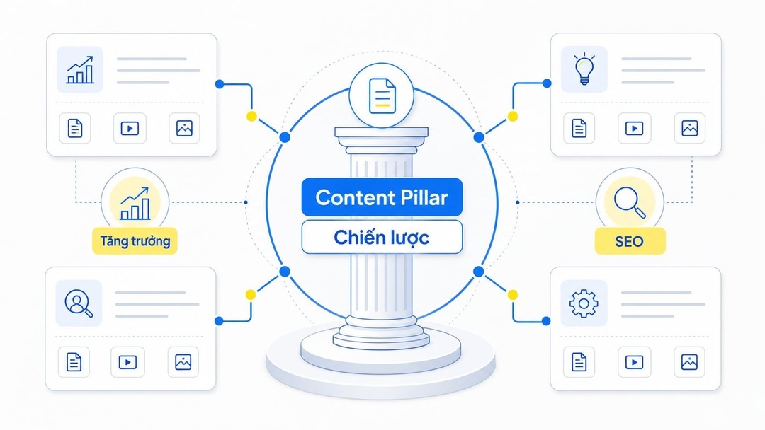 Một content pillar thường là một chủ đề lớn