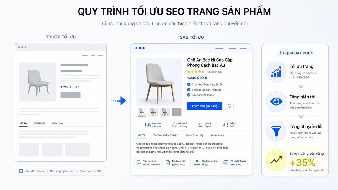 Cách SEO sản phẩm để tăng hiển thị và ra đơn