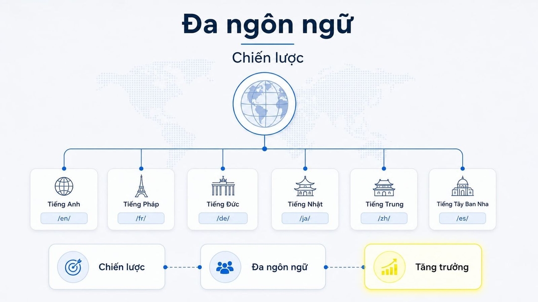 SEO đa ngôn ngữ: Hướng dẫn triển khai chuẩn cho website quốc tế