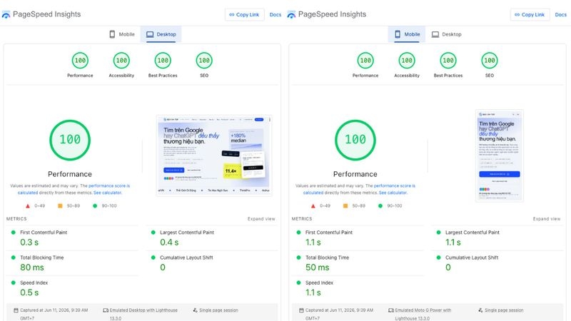 Cách đọc báo cáo PageSpeed Insights và hiểu đúng điểm số cho người mới