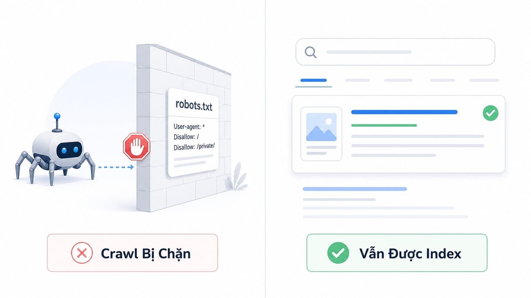 Cách xử lý đúng Indexed Though Blocked by robots.txt trong Google Search Console