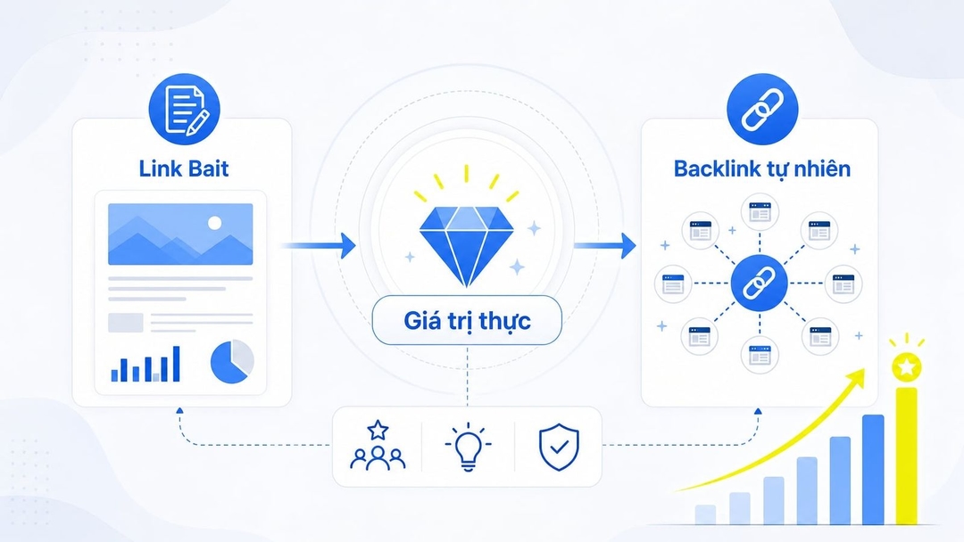 Link bait là gì? Cách tạo nội dung hút backlink tự nhiên hiệu quả