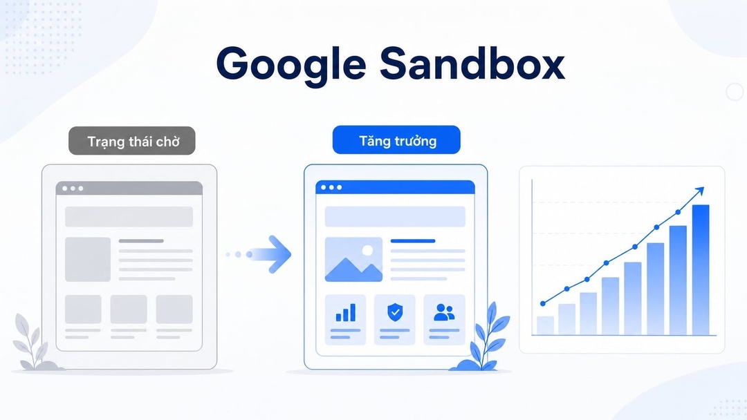 Google Sandbox mô tả hiện tượng website mới tăng thứ hạng rất chậm trong giai đoạn đầu