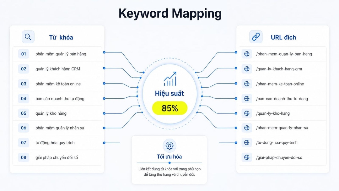 Keyword Mapping là gì? Cách lập bản đồ từ khóa đơn giản cho website