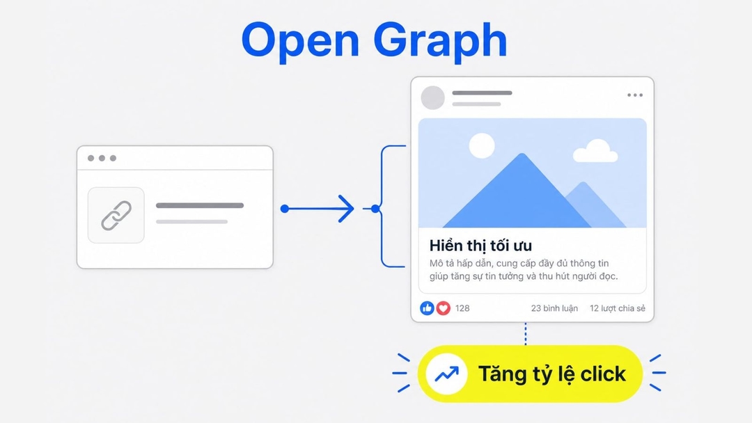 Cách tối ưu hiển thị link chia sẻ hiệu quả bằng Open Graph