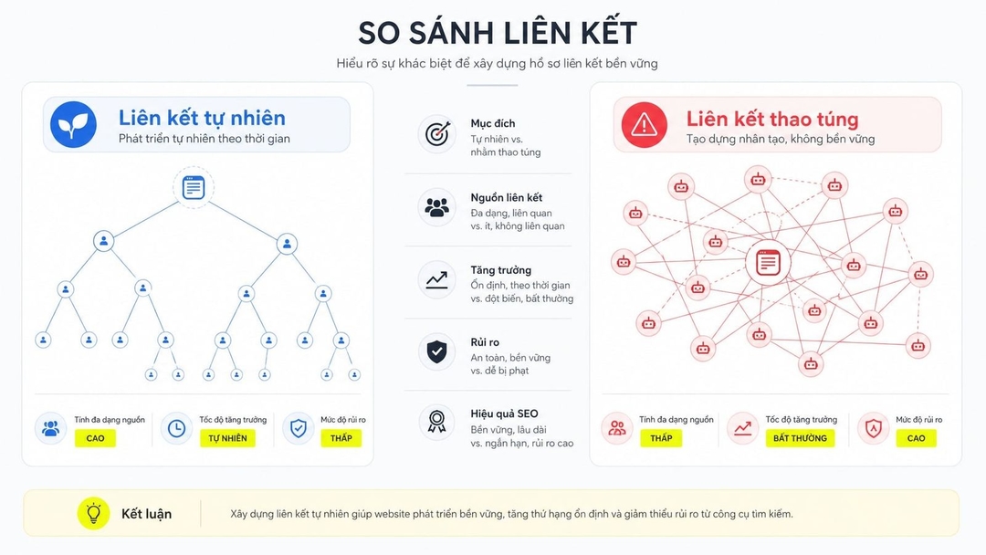 Liên kết không tự nhiên là các liên kết được tạo ra chủ yếu để thao túng thứ hạng tìm kiếm