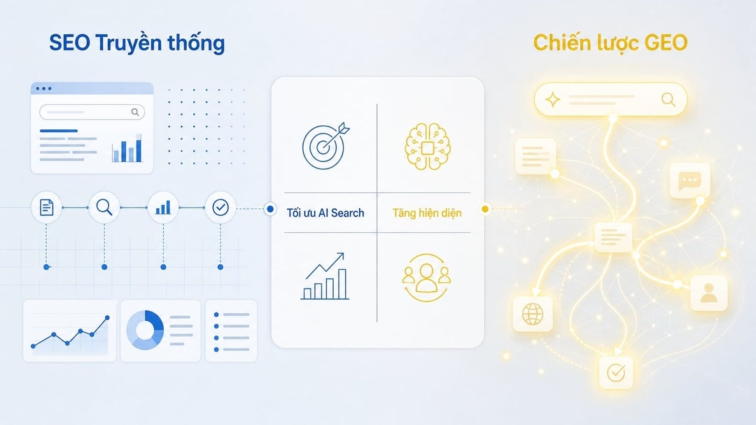 GEO giúp hệ thống AI nhận diện doanh nghiệp, hiểu nội dung và trích xuất thông tin đúng ngữ cảnh