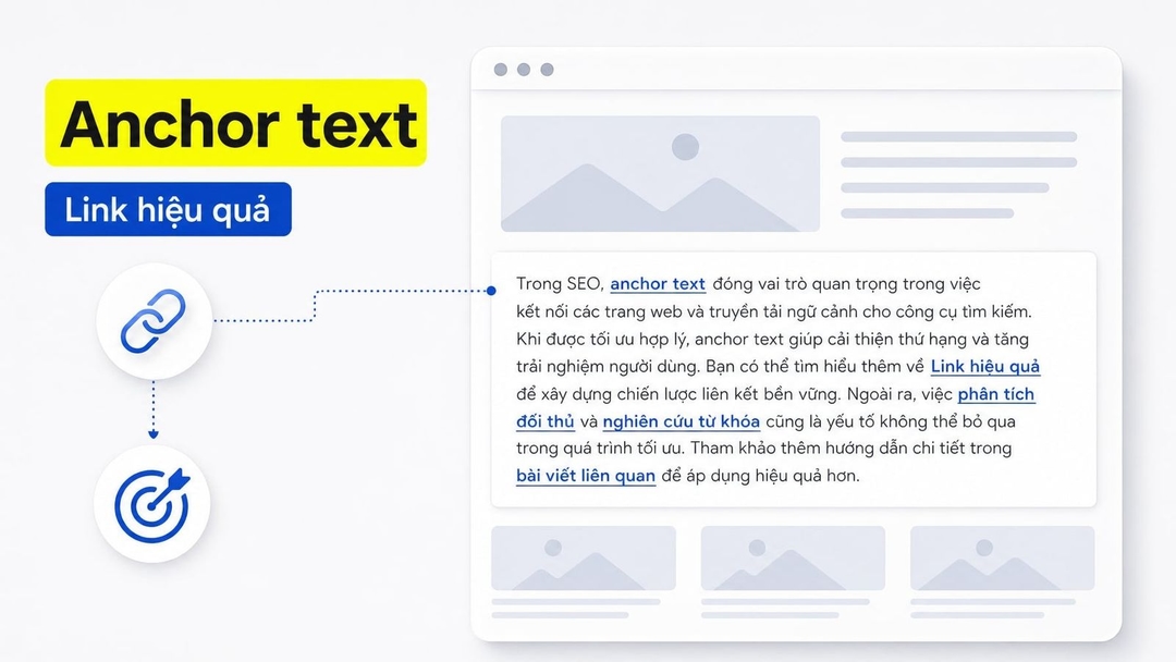 Anchor text là gì? Cách tối ưu văn bản liên kết chuẩn SEO