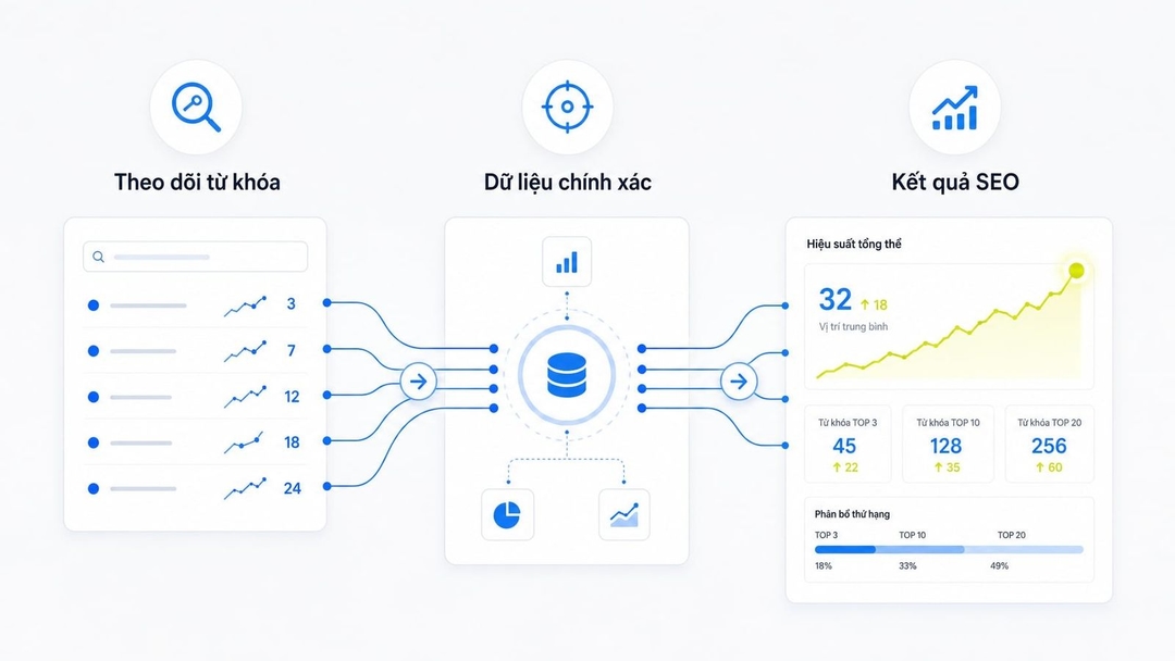 Cách kiểm tra thứ hạng từ khóa chuẩn xác và đọc dữ liệu SEO