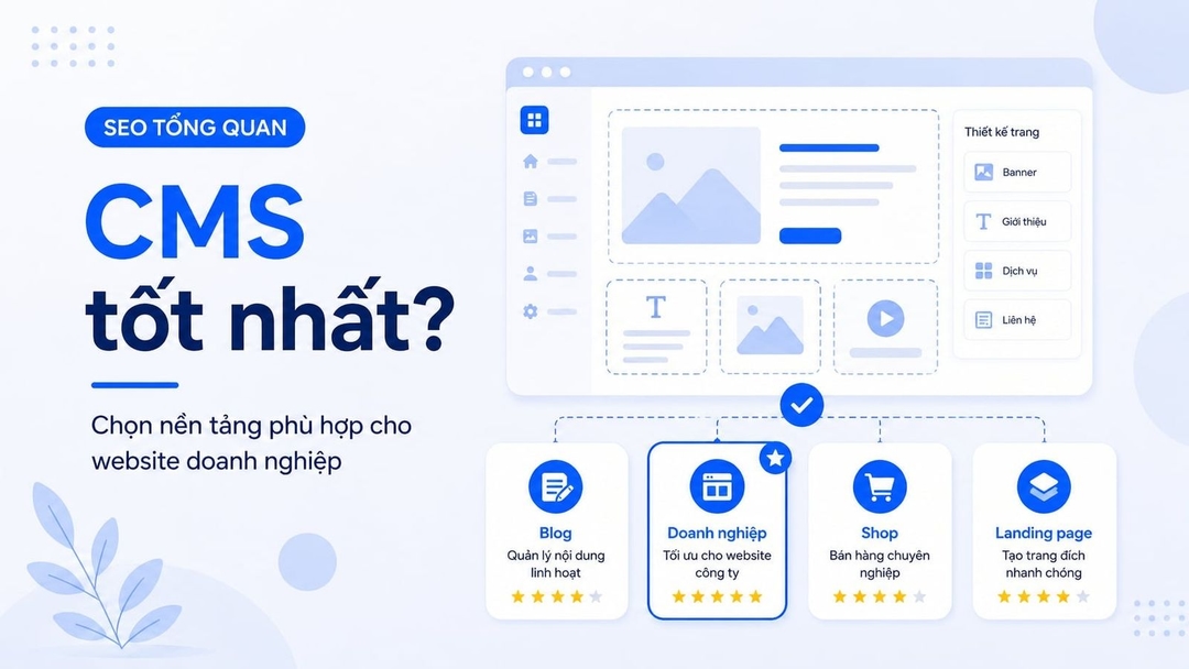 Top 5 CMS tốt nhất cho website doanh nghiệp: Hướng dẫn cách chọn