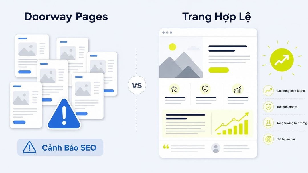 Cách nhận diện và xử lý doorway pages an toàn theo Google