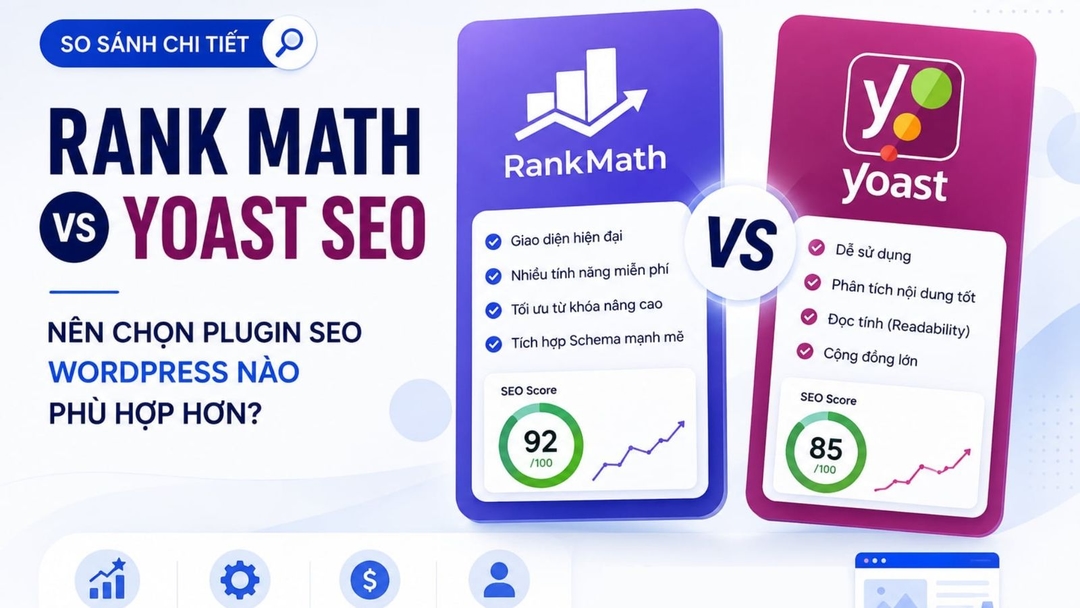 So sánh Rank Math vs Yoast SEO