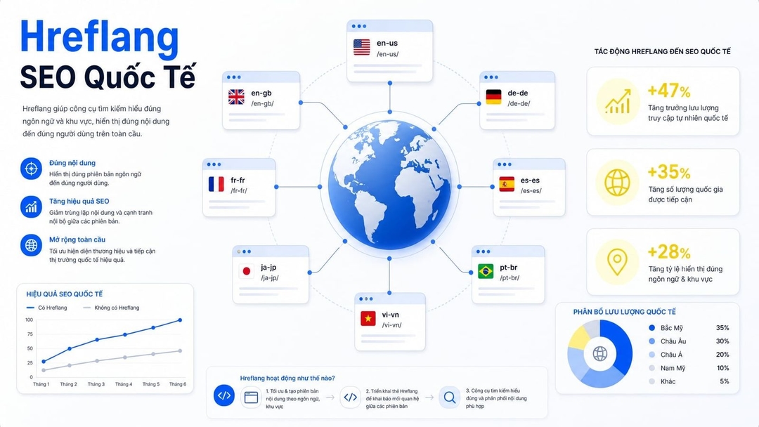 Hreflang là gì? Cách triển khai chuẩn cho website đa ngôn ngữ