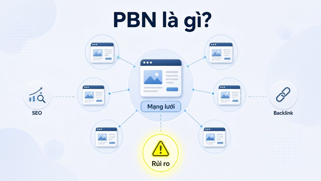 PBN (Private Blog Network) là mạng lưới website do cùng một cá nhân hoặc tổ chức kiểm soát