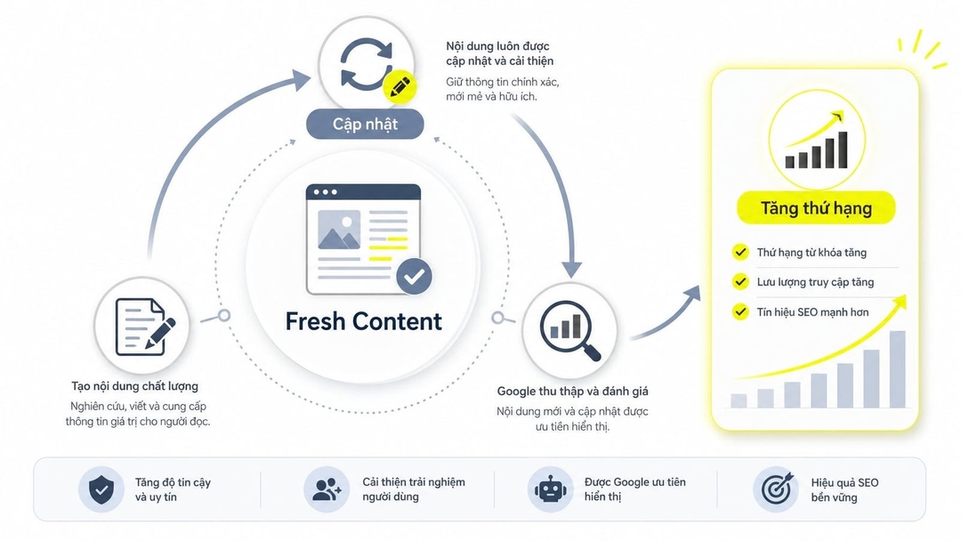 Fresh Content Là Gì? Cách Hiểu Đúng Về Độ Mới Của Nội Dung Trong SEO