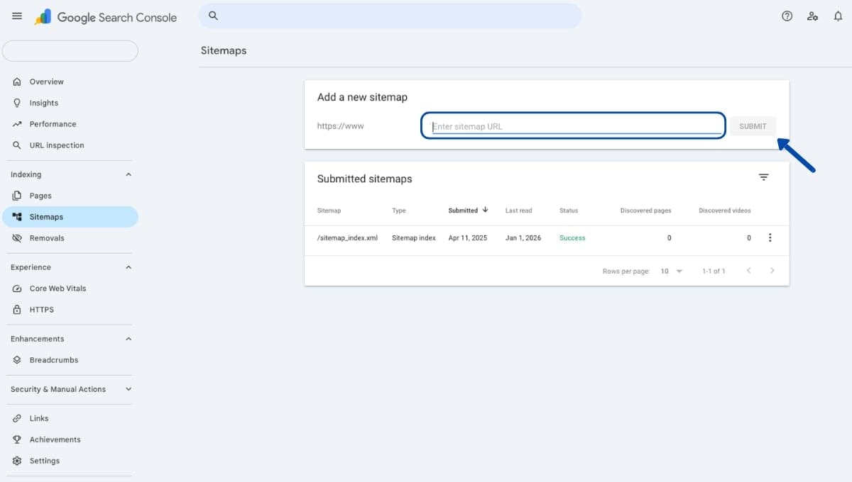 Tạo và gửi XML Sitemap lên Google Search Console