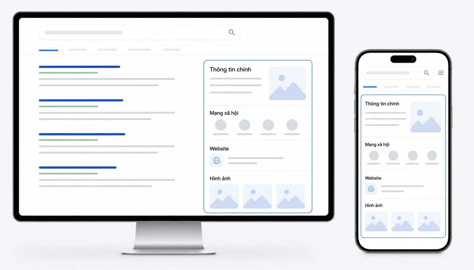 Google Knowledge Panel xuất hiện ngay trên trang kết quả