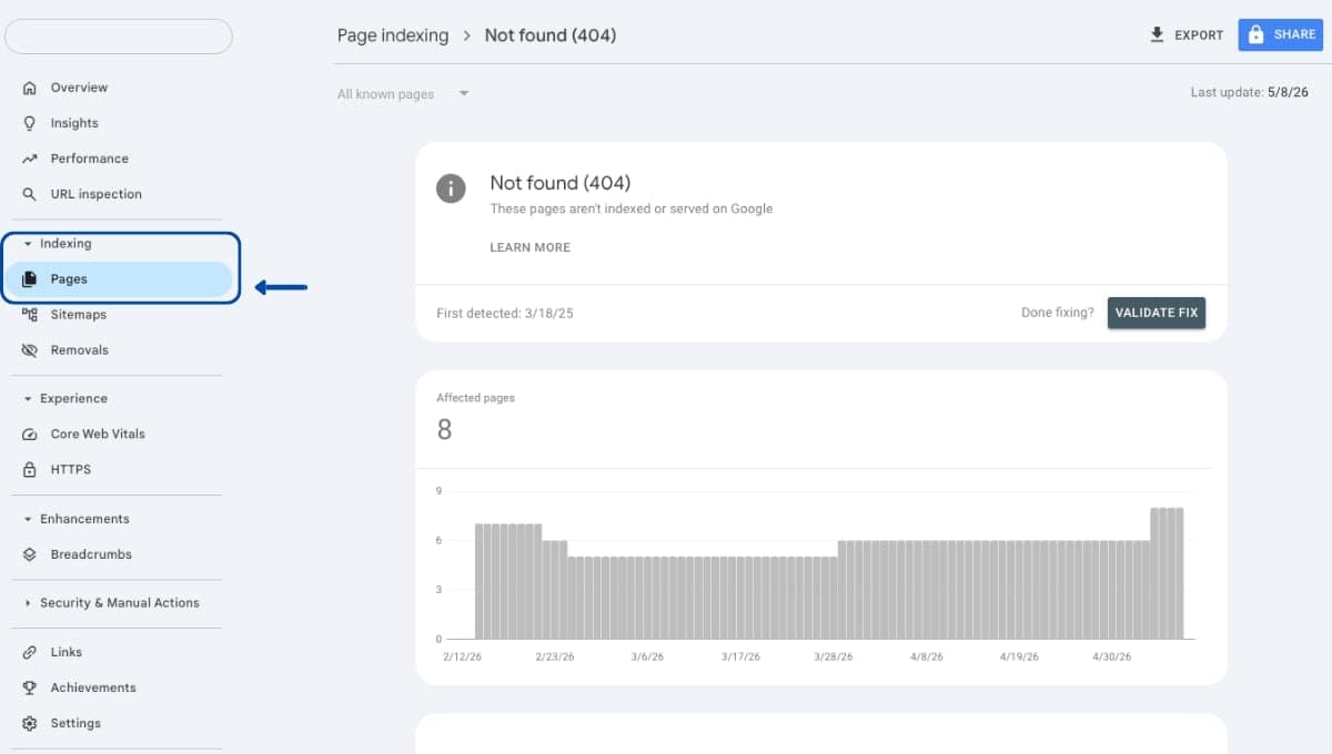 Kiểm tra bằng Google Search Console