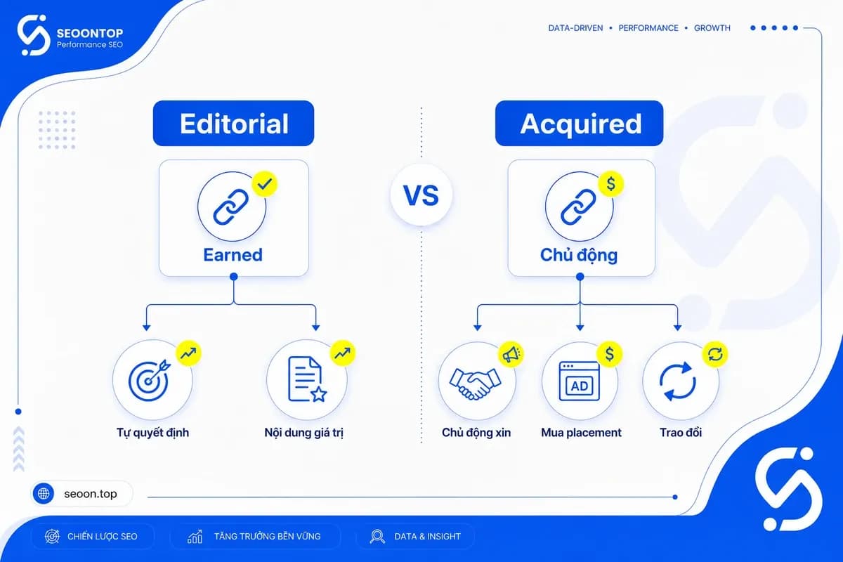 Editorial link là backlink được một website khác tự nguyện chèn vào nội dung