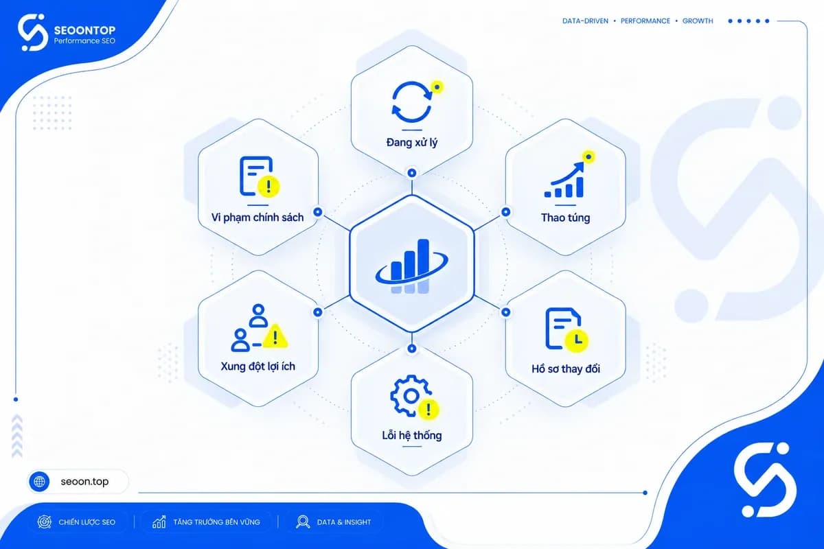 Sáu nhóm cần kiểm tra khi review Google bị mất hoặc không hiển thị