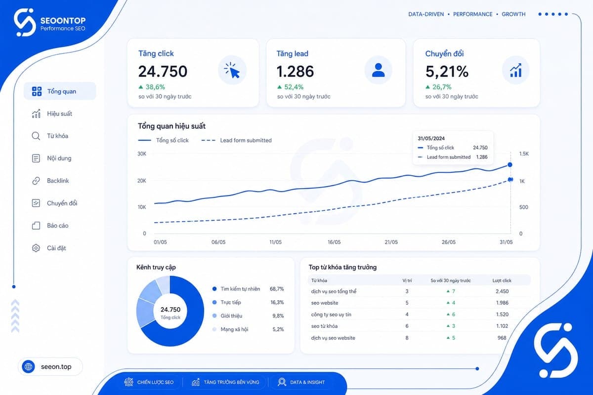 Case study SEO giáo dục tăng lead tuyển sinh