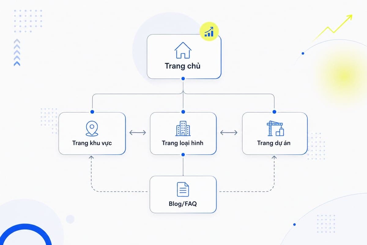 Sơ đồ kiến trúc website bất động sản