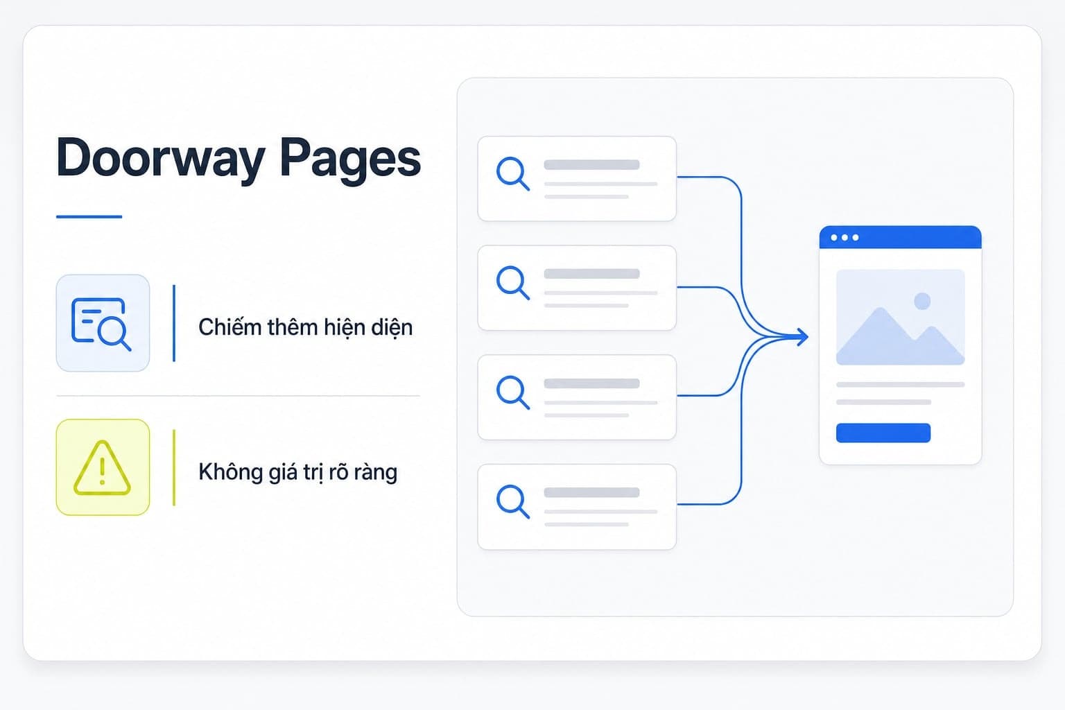 Định nghĩa doorway pages theo ngôn ngữ Google