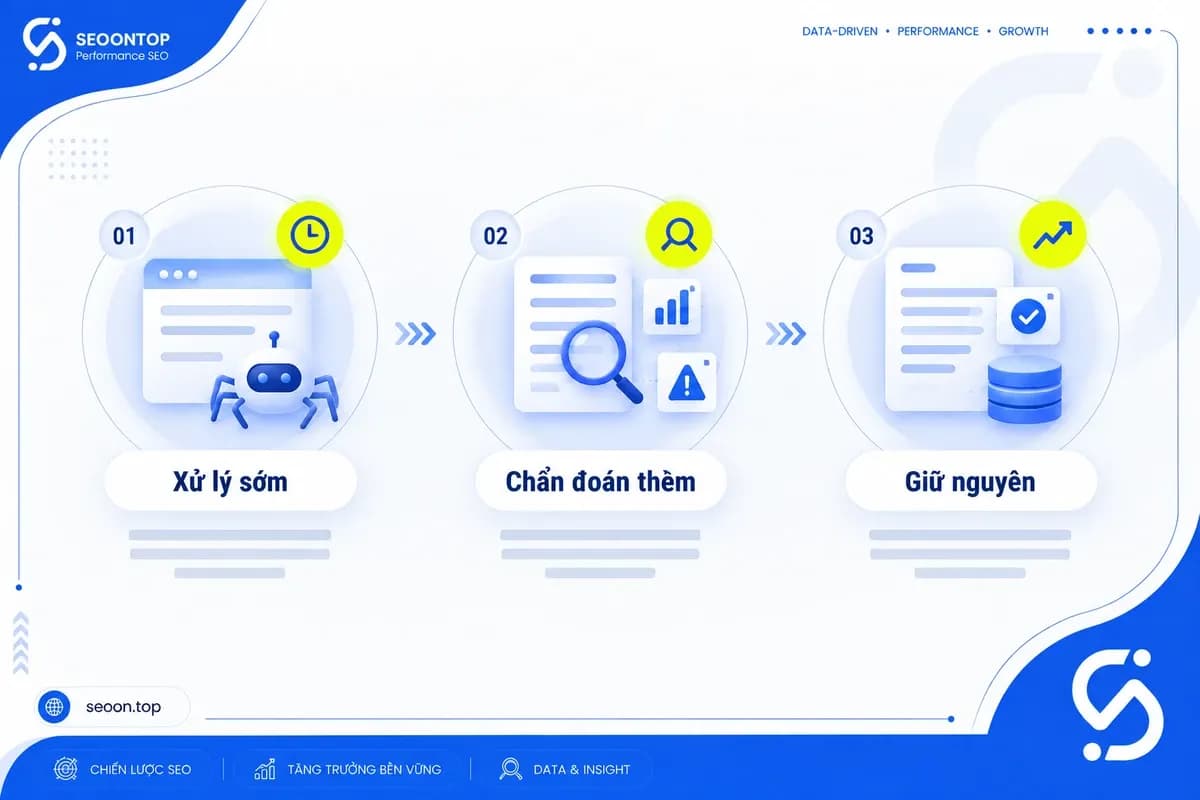 Ba nhóm trạng thái Page Indexing theo nhu cầu xử lý
