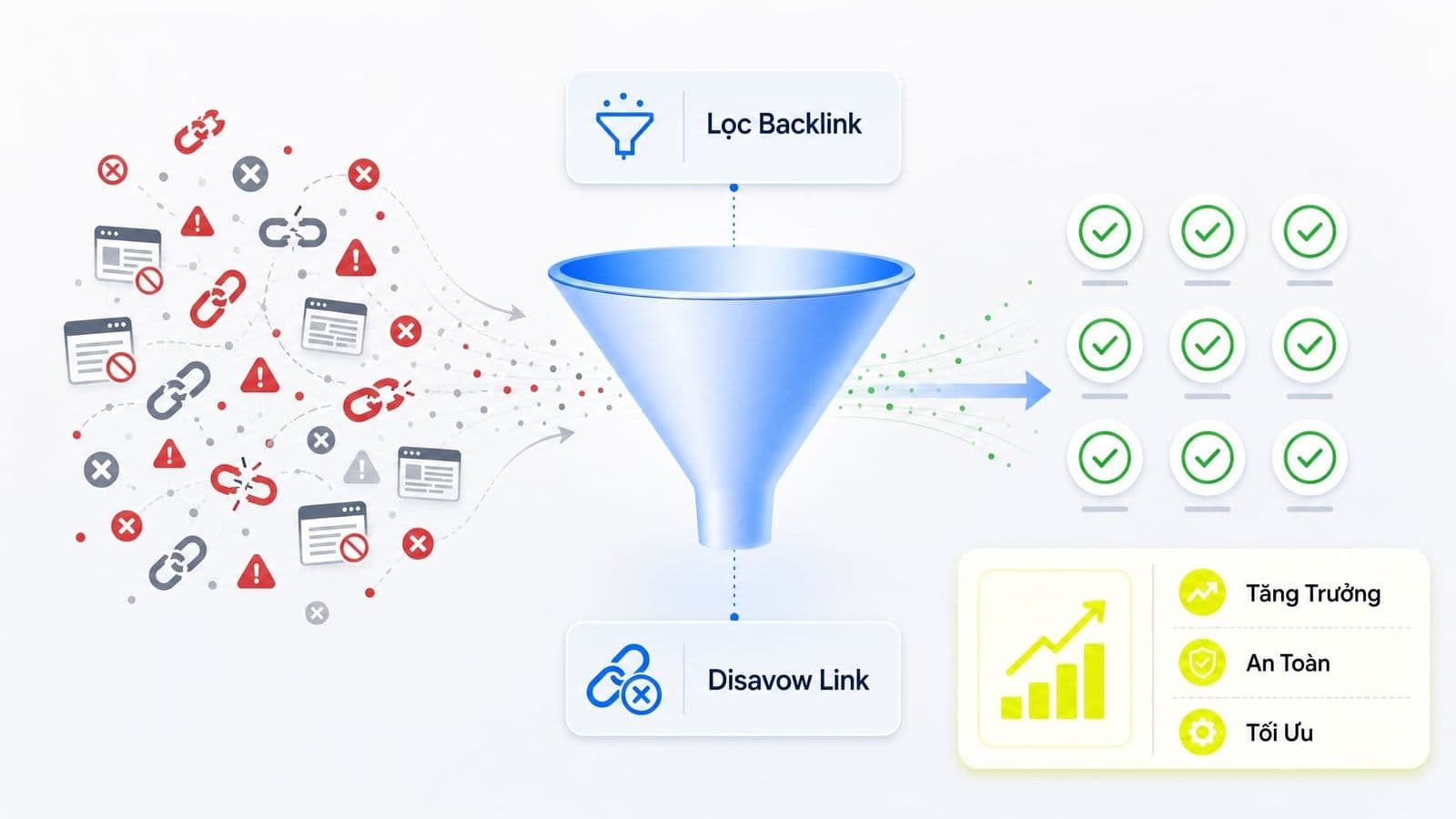 Disavow link để giảm rủi ro từ các liên kết spam hoặc mang tính thao túng