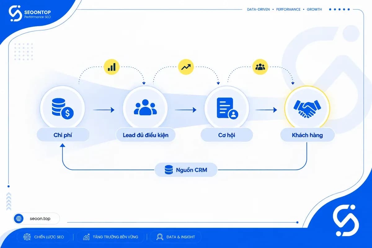 Mẫu đối chiếu chi phí tìm kiếm, lead đủ điều kiện và khách hàng mới