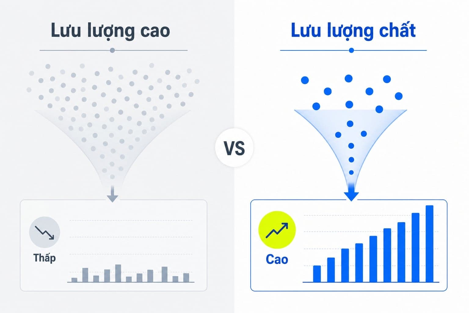 So sánh traffic website và traffic chất lượng