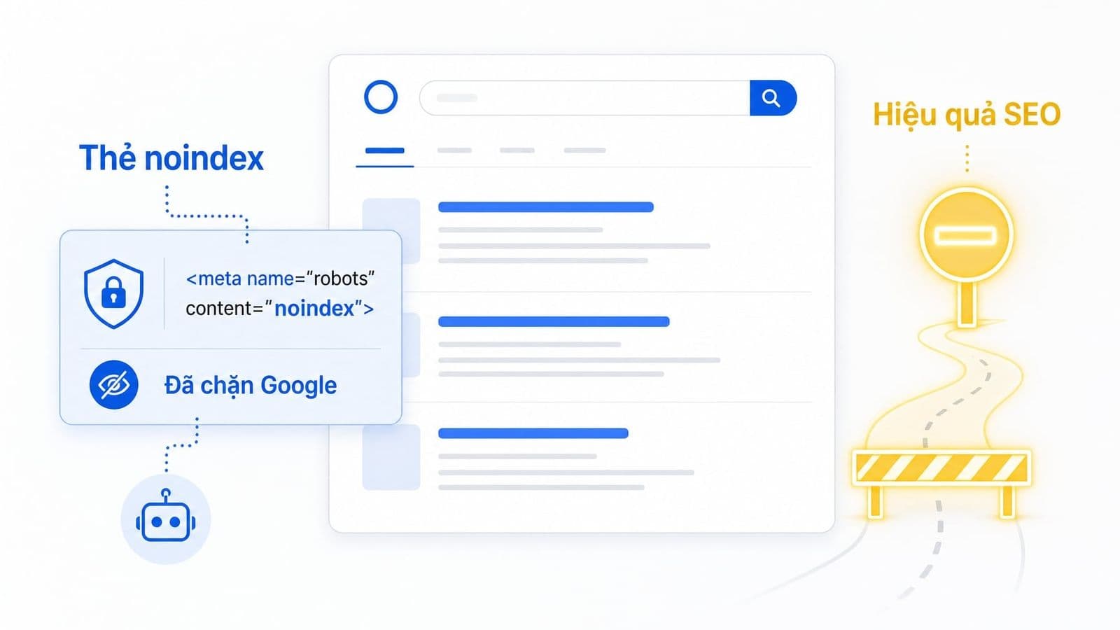 Thẻ noindex là gì? Cách kiểm tra và khắc phục khi trang không lên Google