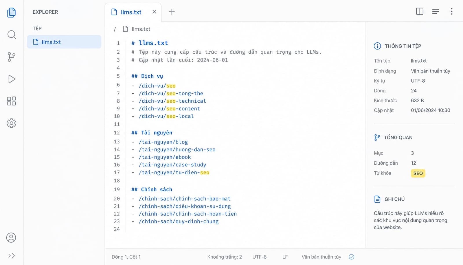 LLMs.txt là gì? Cách tạo và tối ưu file llms.txt cho AI