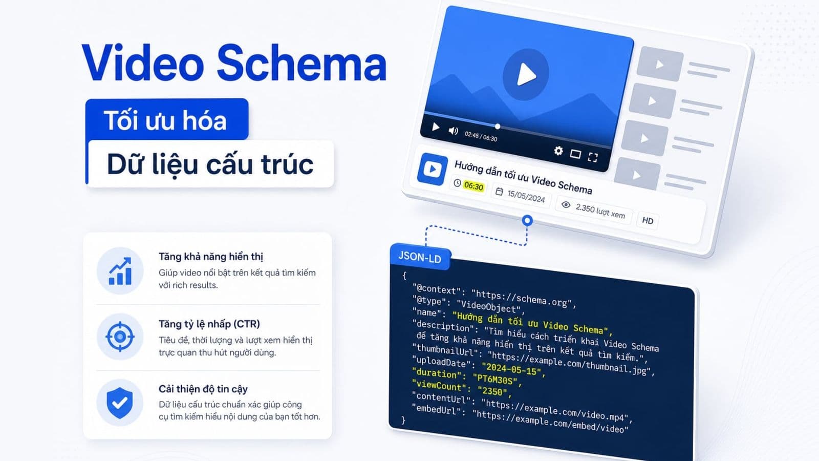 Schema video là gì? Hướng dẫn cách cài đặt VideoObject chuẩn