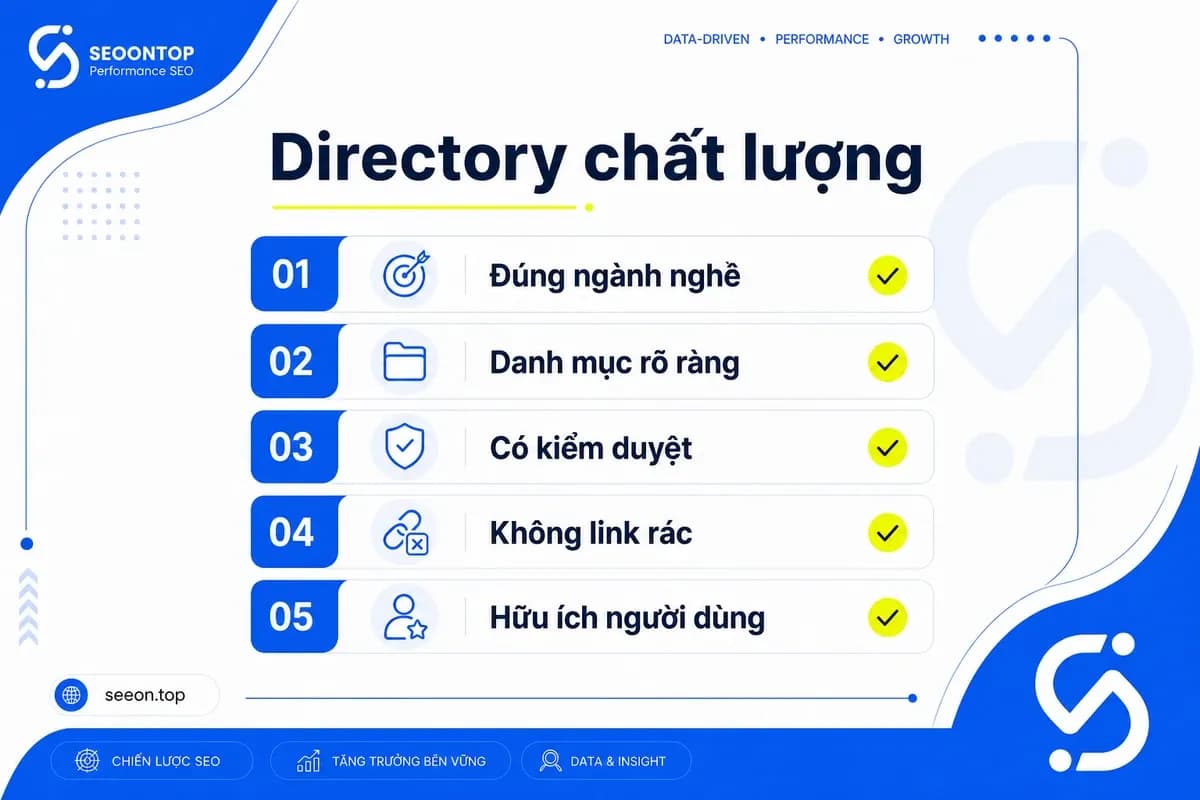Cách chọn directory chất lượng để làm SEO