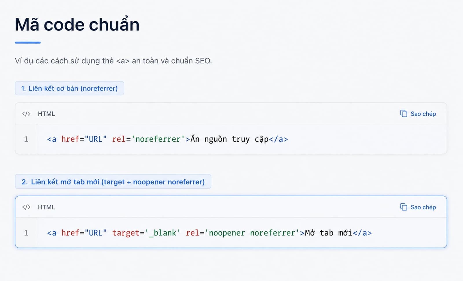Ví dụ code HTML và cách áp dụng thực tế