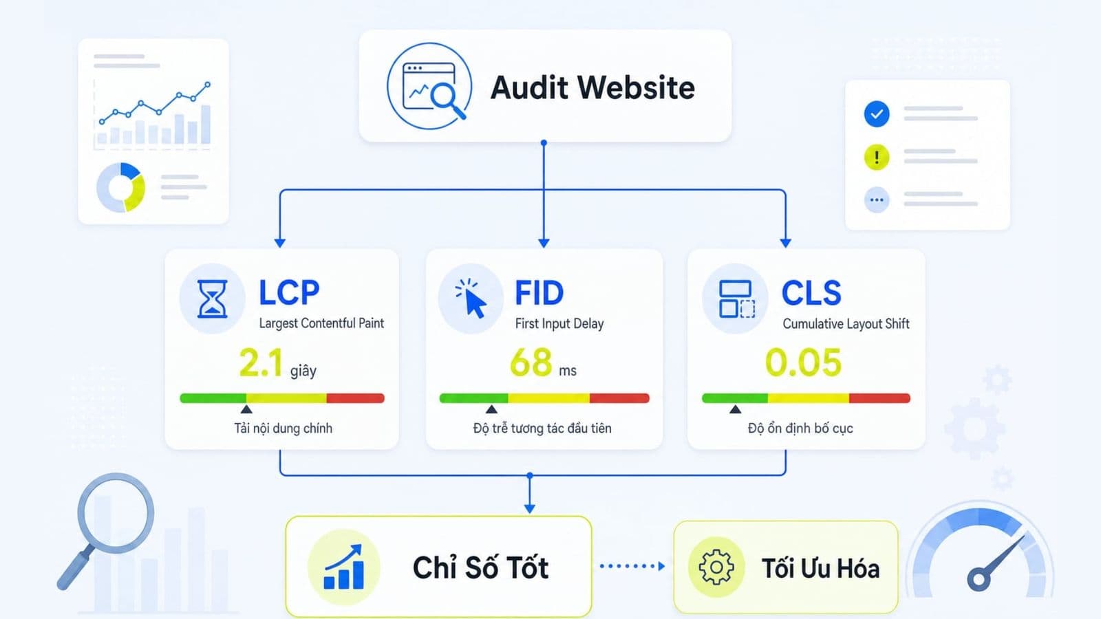 Audit Core Web Vitals: Quy trình kiểm tra hiệu suất chuẩn xác