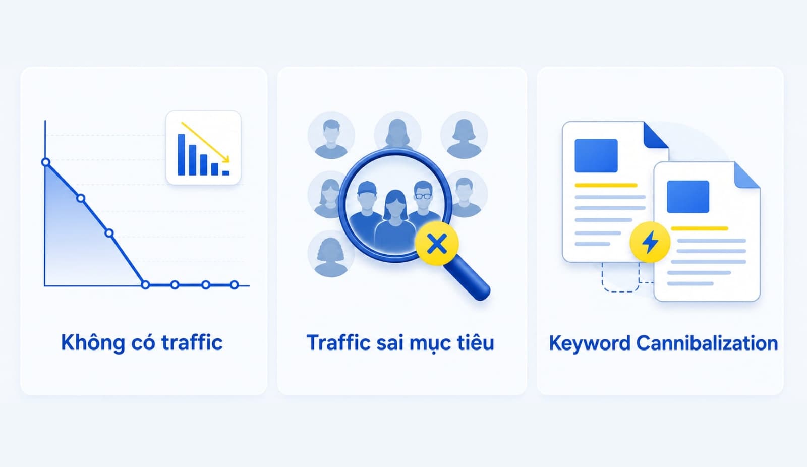 Minh họa 3 hậu quả khi bỏ qua nghiên cứu từ khóa