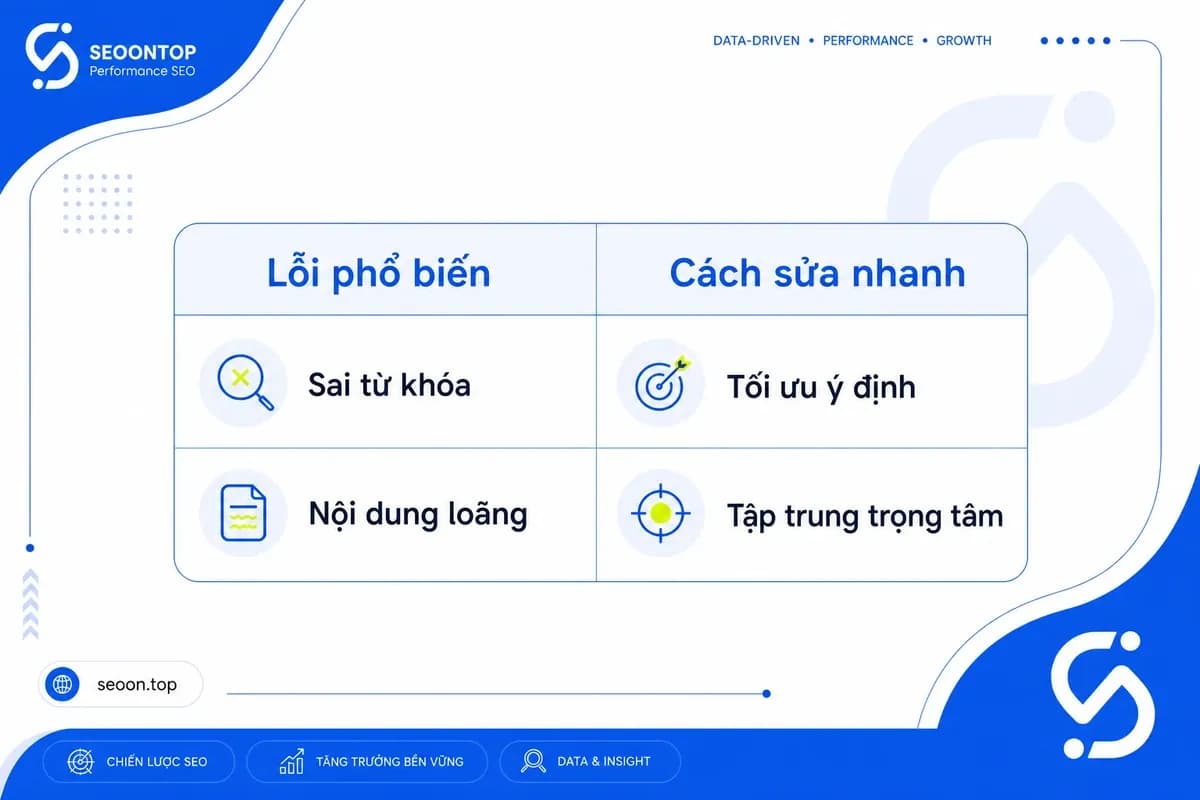 Lỗi phổ biến khi dùng primary keyword