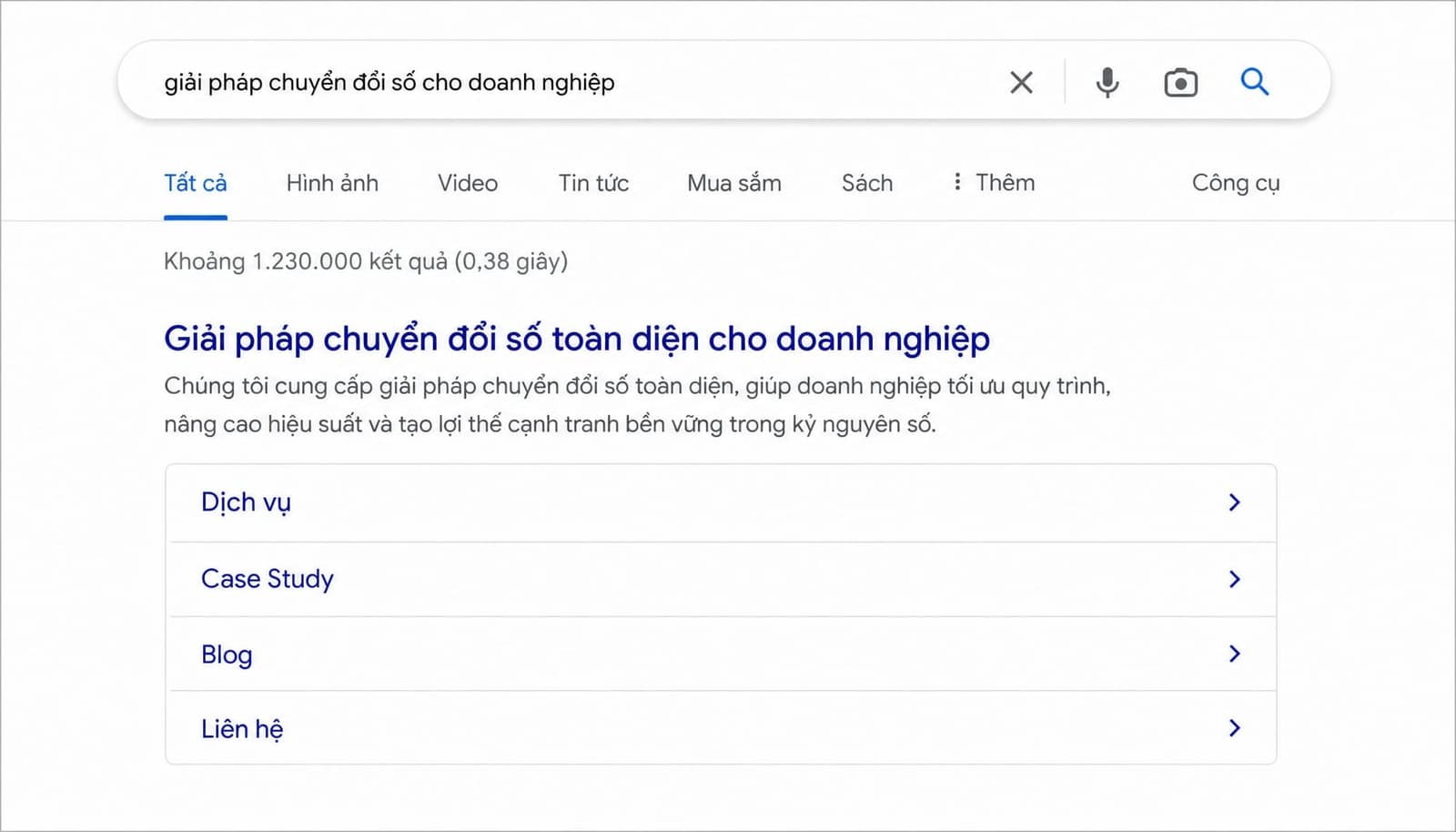 Sitelinks là gì? Cách tối ưu để Google hiển thị Sitelinks