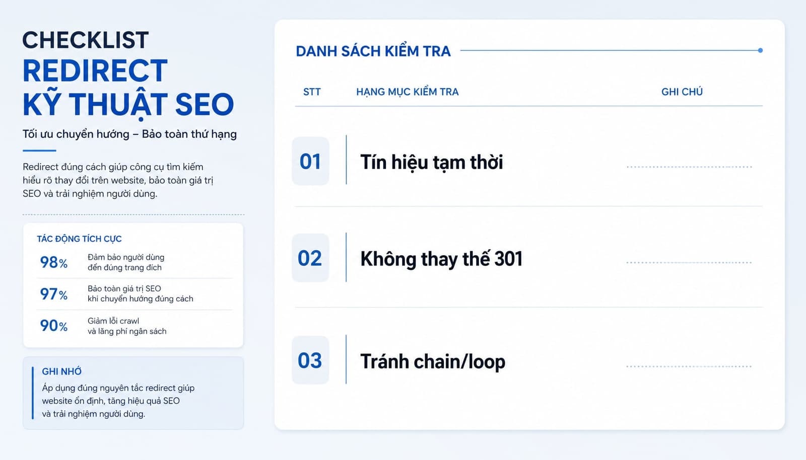 Redirect 307 có ảnh hưởng đến SEO