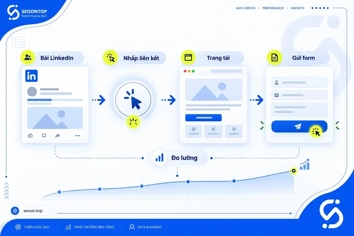 Hành trình truy cập website từ bài đăng LinkedIn