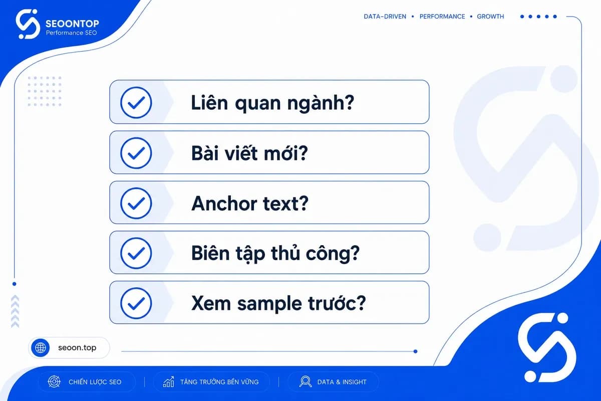 Lưu ý khi mua contextual backlinks