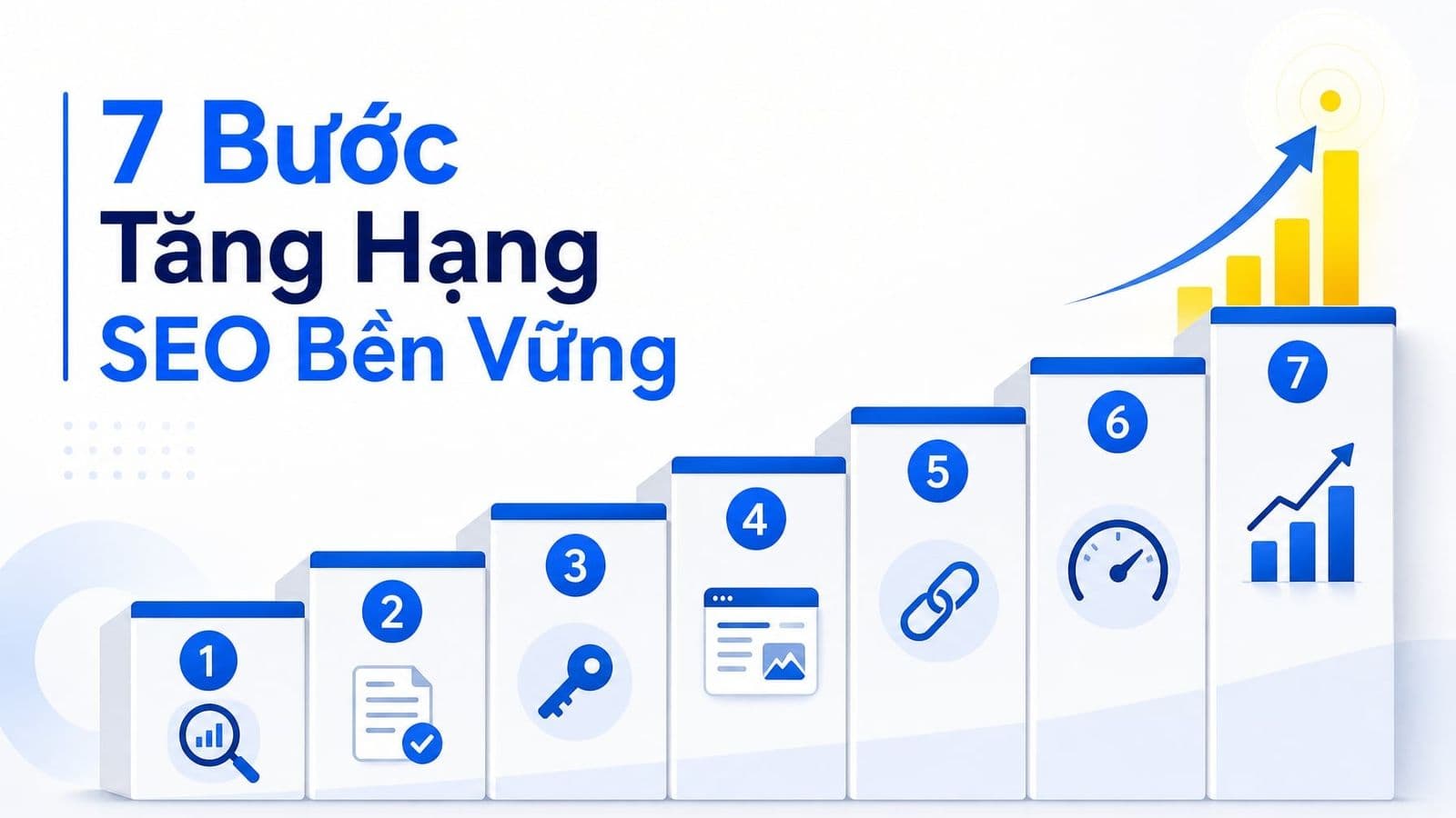7 bước tăng thứ hạng website bền vững trên Google