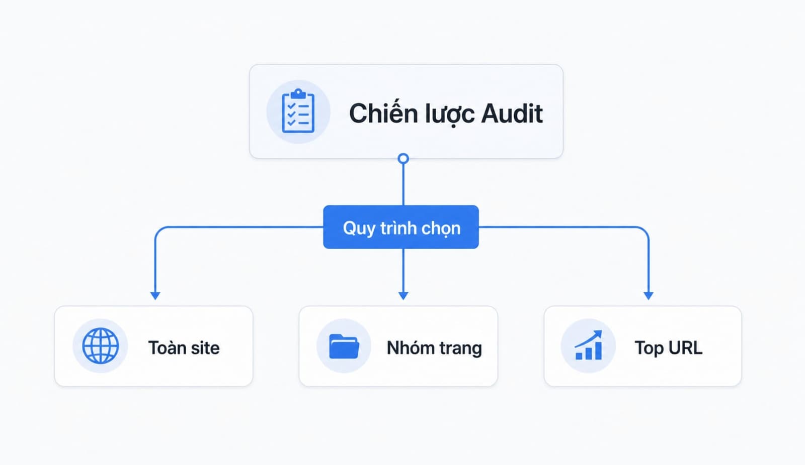 Nhóm URL ưu tiên khi audit Core Web Vitals
