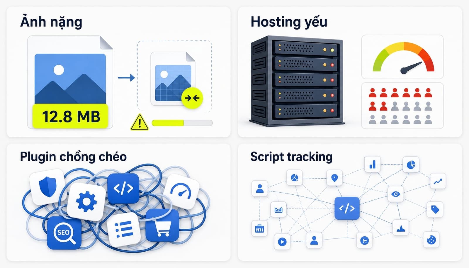Những yếu tố thường làm tốc độ trang chậm