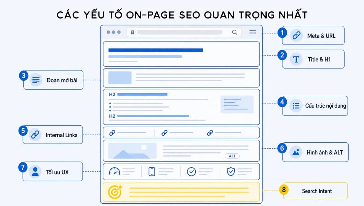 On-page SEO là gì? Hướng dẫn tối ưu website hiệu quả cho người mới