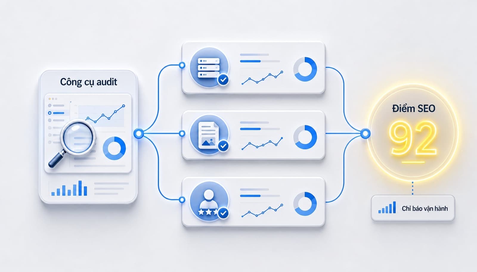 Cùng một website nhưng điểm SEO có thể khác nhau giữa các tool