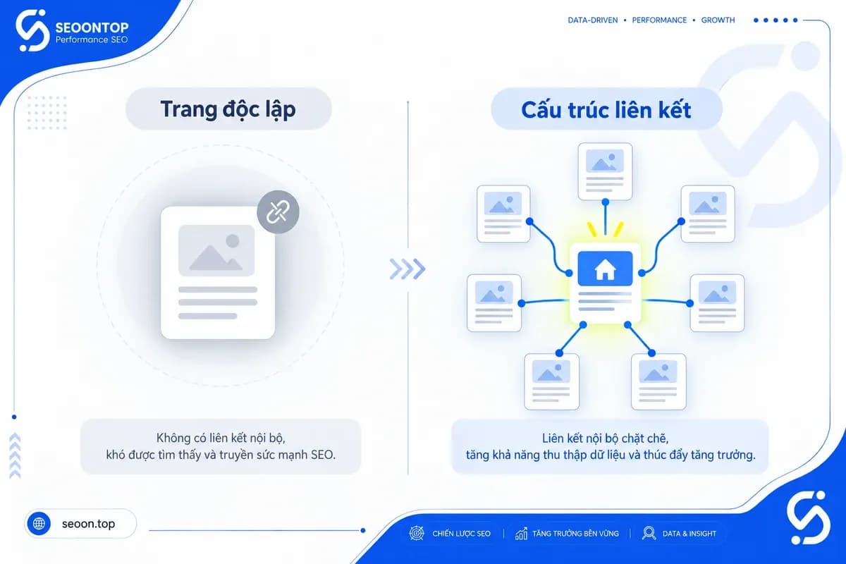 Trang không có internal link và trở thành orphan page