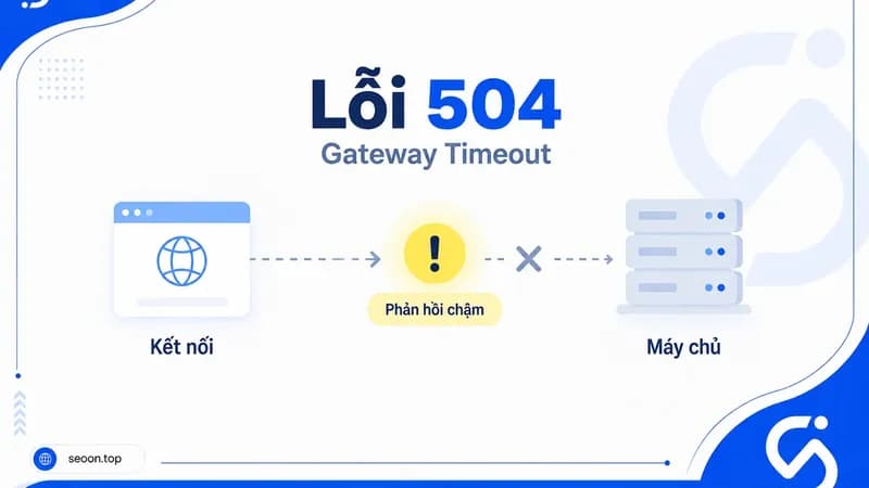 Lỗi HTTP 504 cho biết máy chủ trung gian đã hết thời gian chờ phản hồi từ hệ thống phía sau
